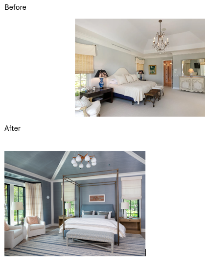 Master Bedroom Before and After