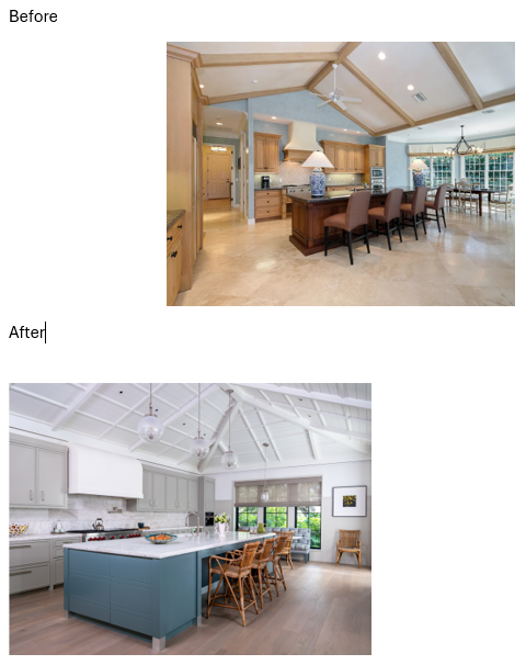 Rhodes Kitchen Before and After